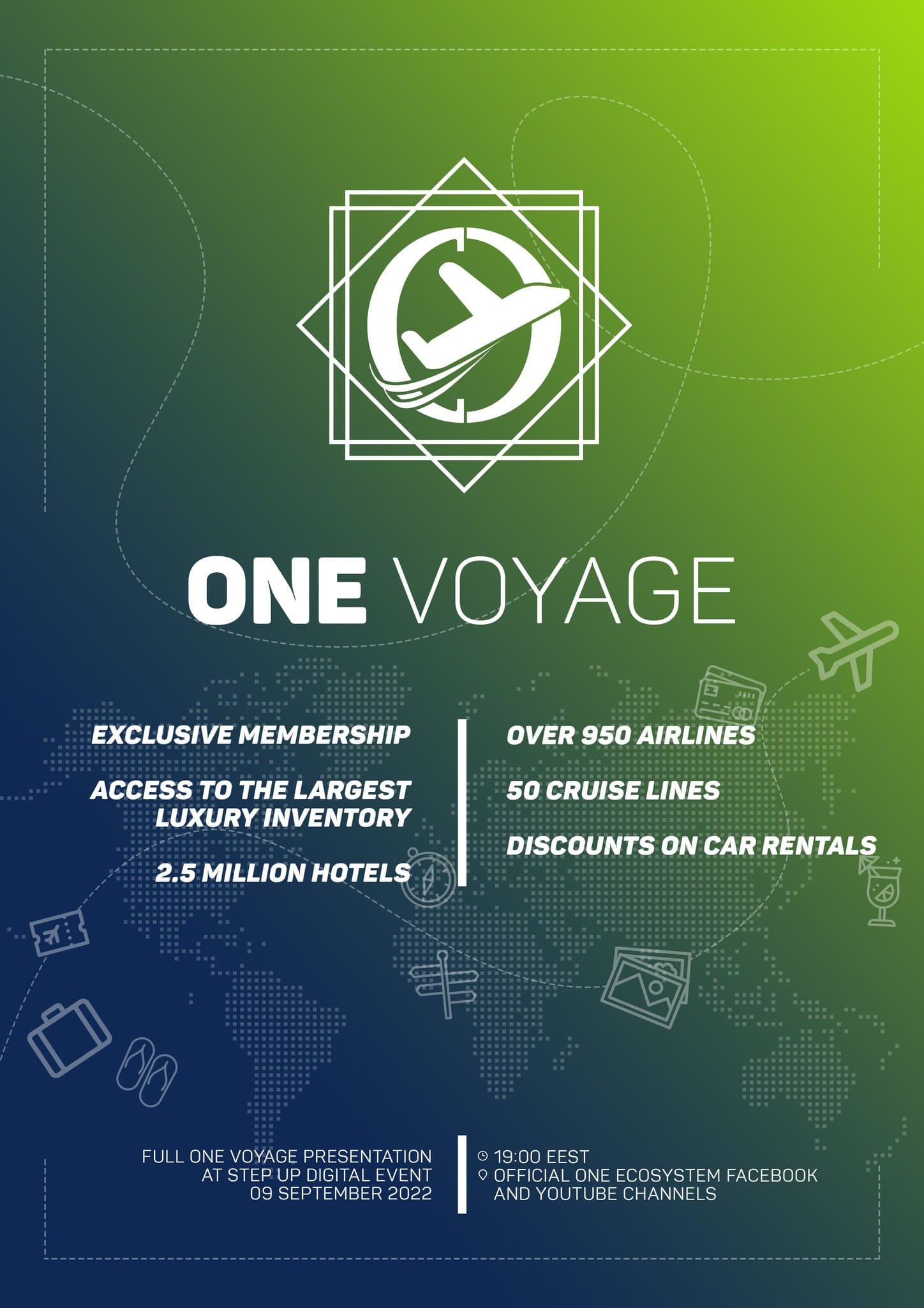 9月9日（EEST）に新サービスが公式発表されます！ONE VOYAGE Travel Clubの全貌をお見逃しなく!