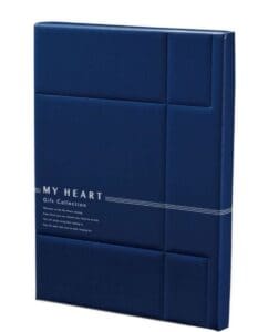 「my heart」の文字が入った青い箱。カタログギフト第10弾のプラチナ会員限定、プラチナ会員限定品、カタログギフト10,800円相当DSクーポン。